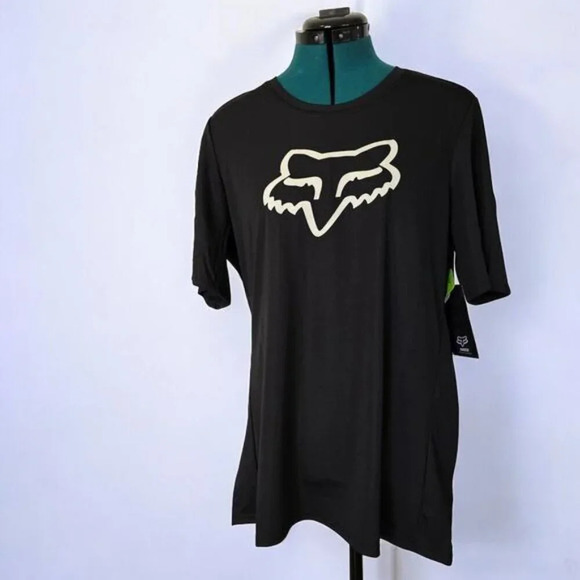 Fox Racing Ranger Short Sleeve Foxhead Jersey in Black - Size Extra Large - Picture 2 of 11